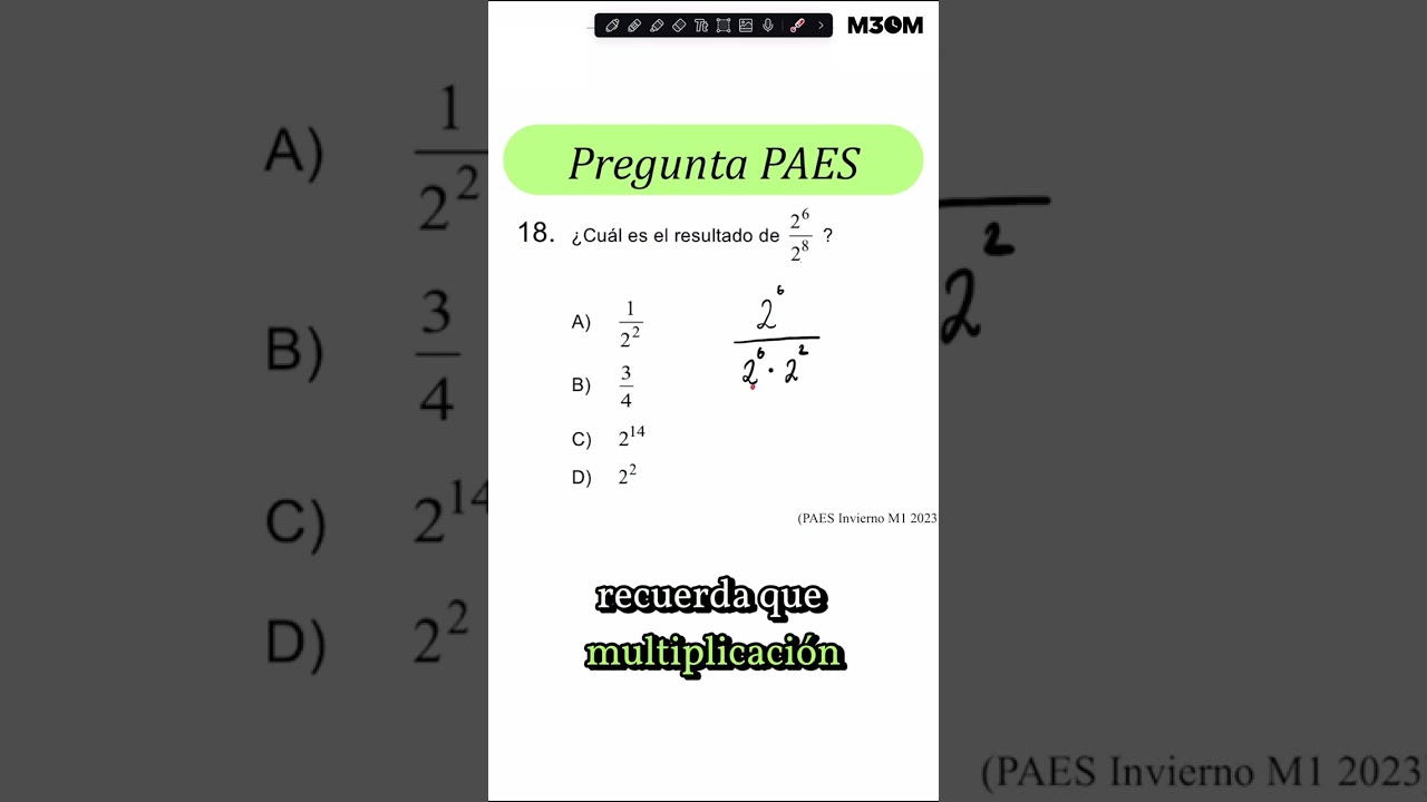 Ejercicios Clave para Prepararte para la PAES 2024 📚