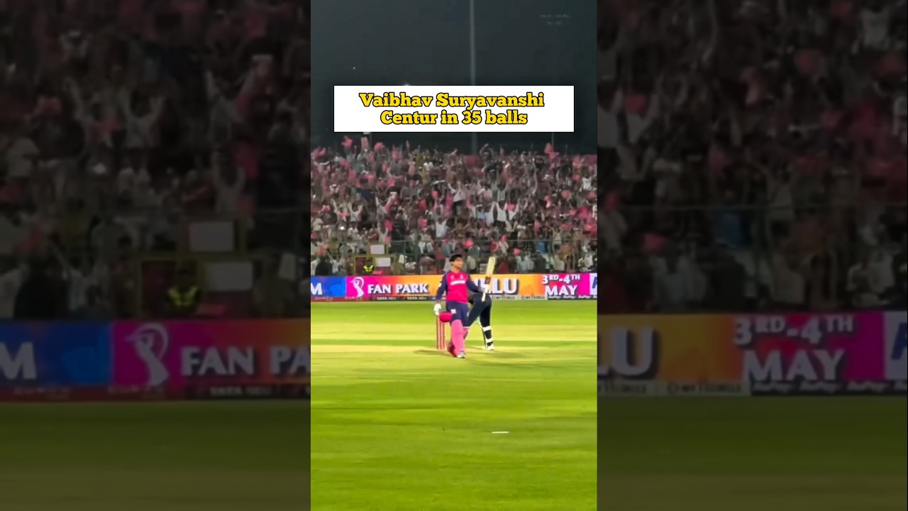 Vaibhav Suryavanshi's Fastest Century vs RR🔥