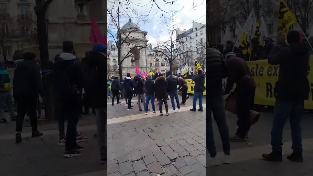 Manifestation des Sans-Papiers à Paris : Lutte pour leurs Droits ✊