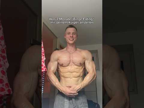 2 Monate Binge Eating ➡️ der Unterschied #bodybuilding #transformation #form #motivation