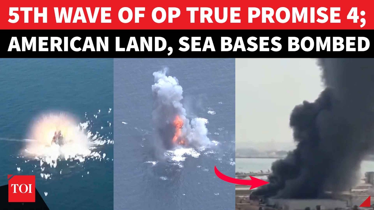 IRGC 'BLOWS UP' U.S. Navy-Linked Vessels, Bombs American Base In 3 Gulf Nations | WATCH