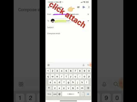 How to Attach file on Gmail Message 📃📩 #shorts