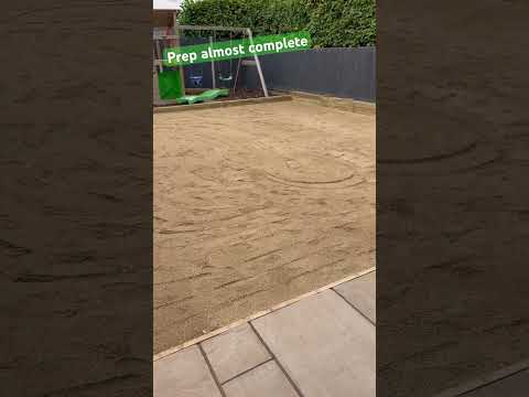 Prepping for artificial grass