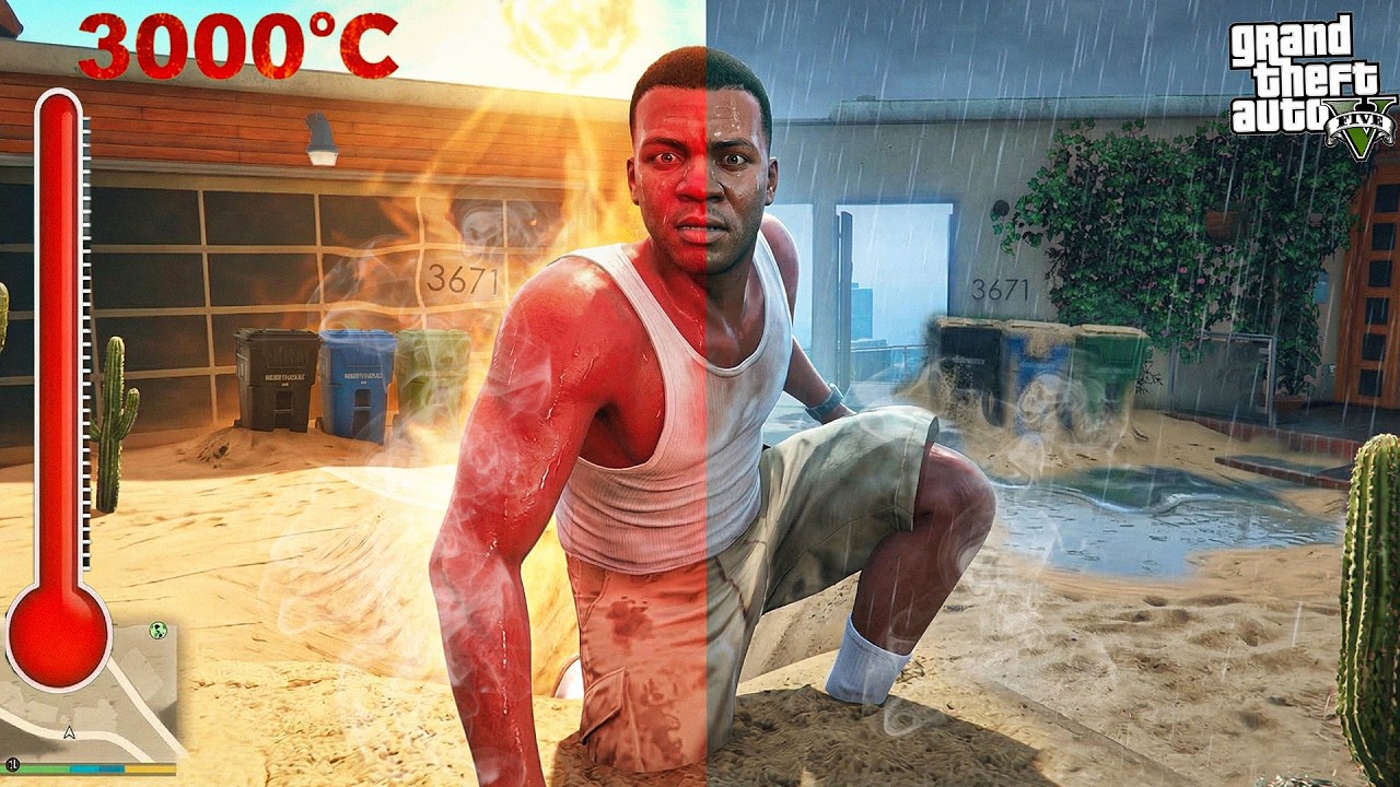 Franklin Faces 3000°C Danger in GTA 5🔥