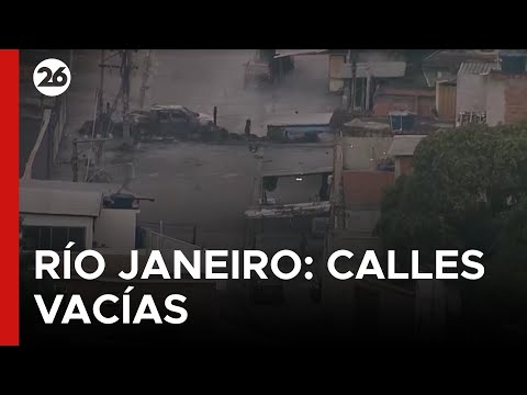 Canal 26 en vivo en Río de Janeiro: calles vacías y comercios cerrados