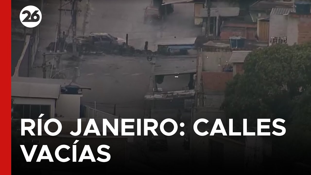 Canal 26 en vivo en Río de Janeiro: calles vacías y comercios cerrados