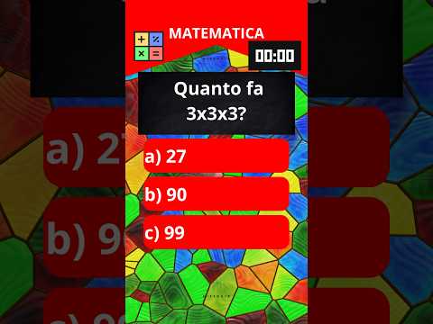 QUIZ MATEMATICA 🧮 #quiz #quiztime #quizz #trivia #mcq #matematica #matematika #mathematics #maths