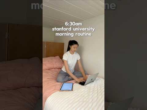 6:30AM Stanford University Morning Routine π« #college #vlog #studywithme #productivity #studytips