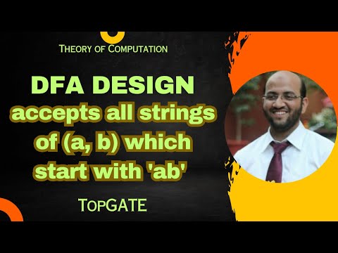 DFA Design | Accepts All Strings of (a, b) Starting with 'ab' | Automata Theory | TOC