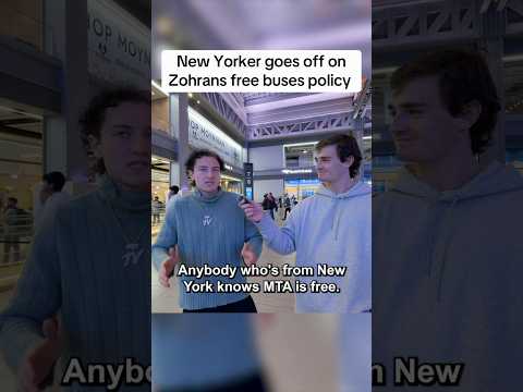 New Yorker goes OFF on Zohran Mamdani Free Buses Policyđ„