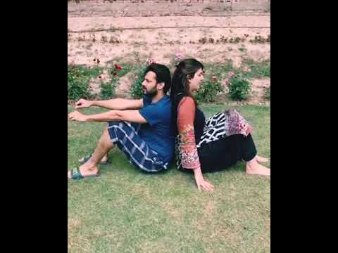 Zahid Ahmed with his wife