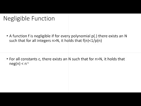 Negligible Function in Cryptography With Example