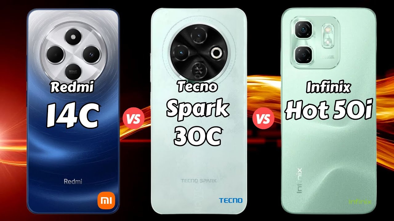 Redmi 14C vs Tecno Spark 30C vs Infinix Hot 50i π±