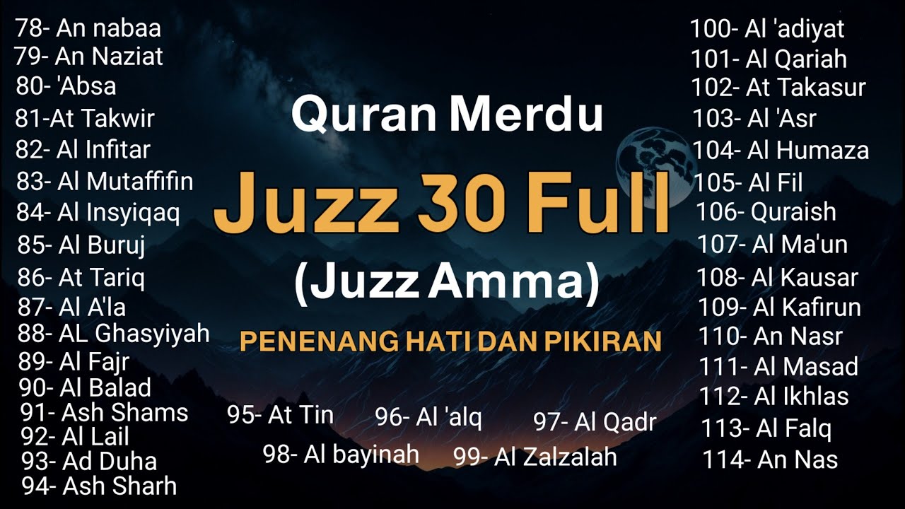 Murotal Al Quran Juz 30 Merdu by Alaa Aqel