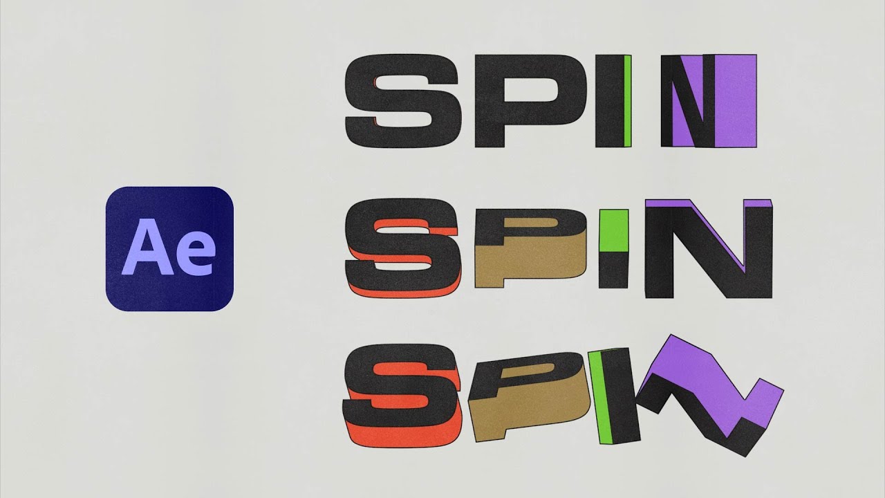 Learn to Create Eye-Catching 3D Spinning Text Animations in After Effects 🎥