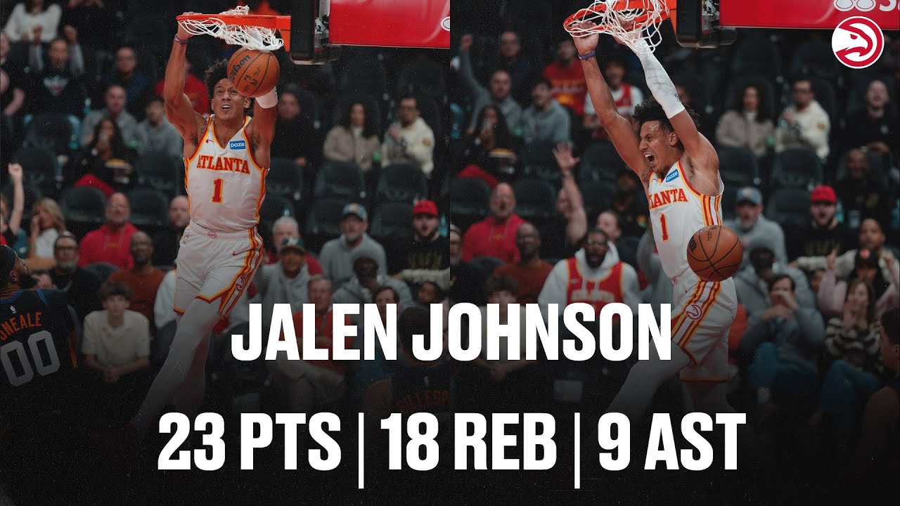 Jalen Johnson near triple-double leads Hawks Win over Suns