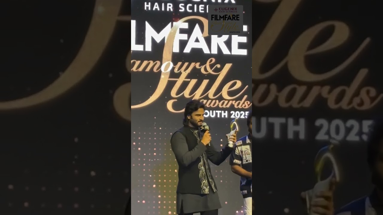 Sudheer Babu Wins Most Glamorous Star | Filmfare Glamour & Style Awards 2025