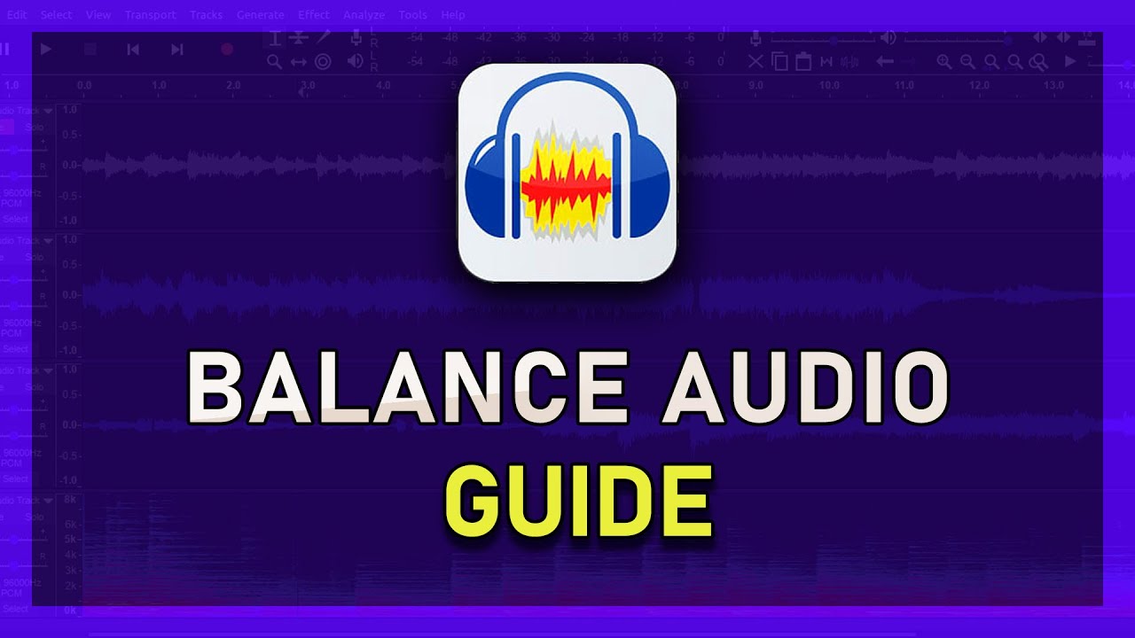 Audacity: Balance Left & Right Audio 🎧