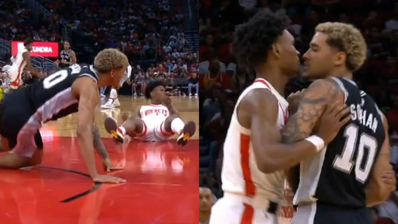 Sochan Trips Thompson, Sparks NBA Fight π²