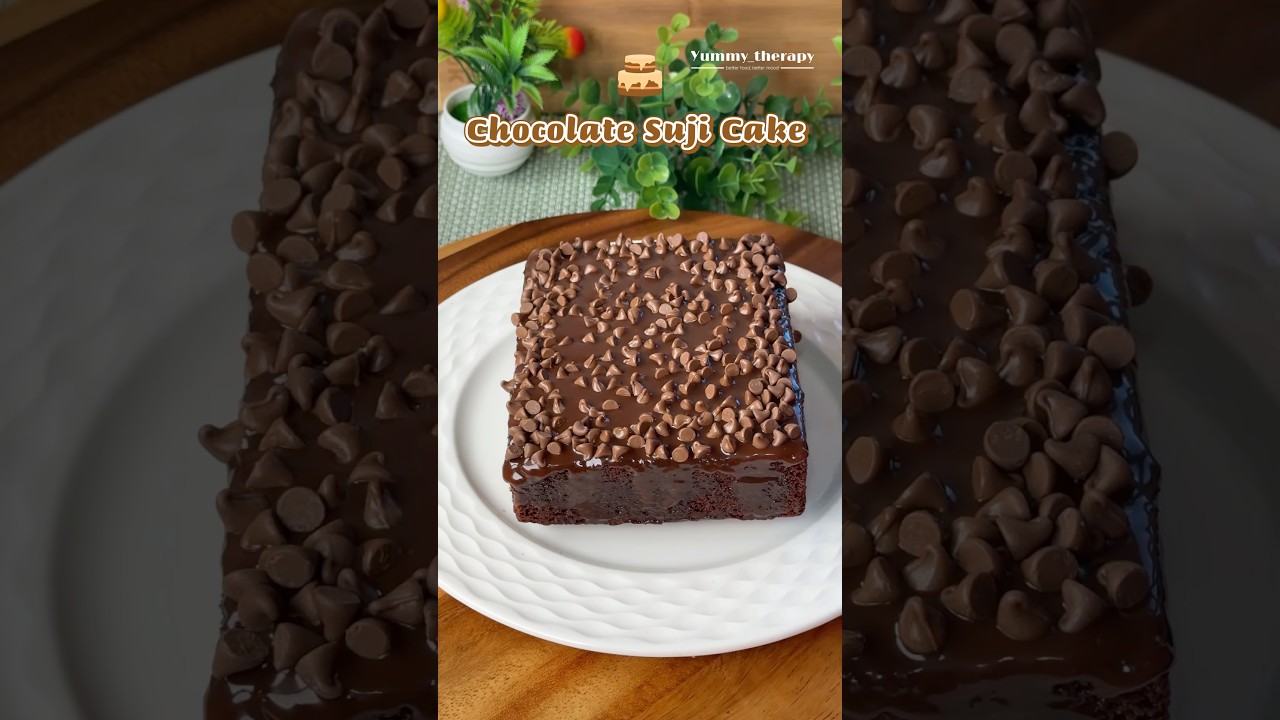 Viral Chocolate Suji Cake Recipe ❤️