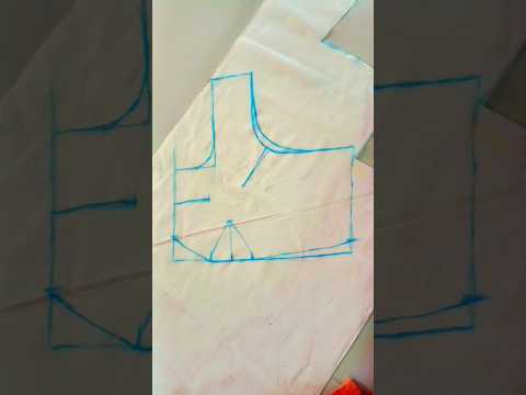 జాకెట్ ముందు భాగం కట్టింగ్. blouse front part cutting easy method lo