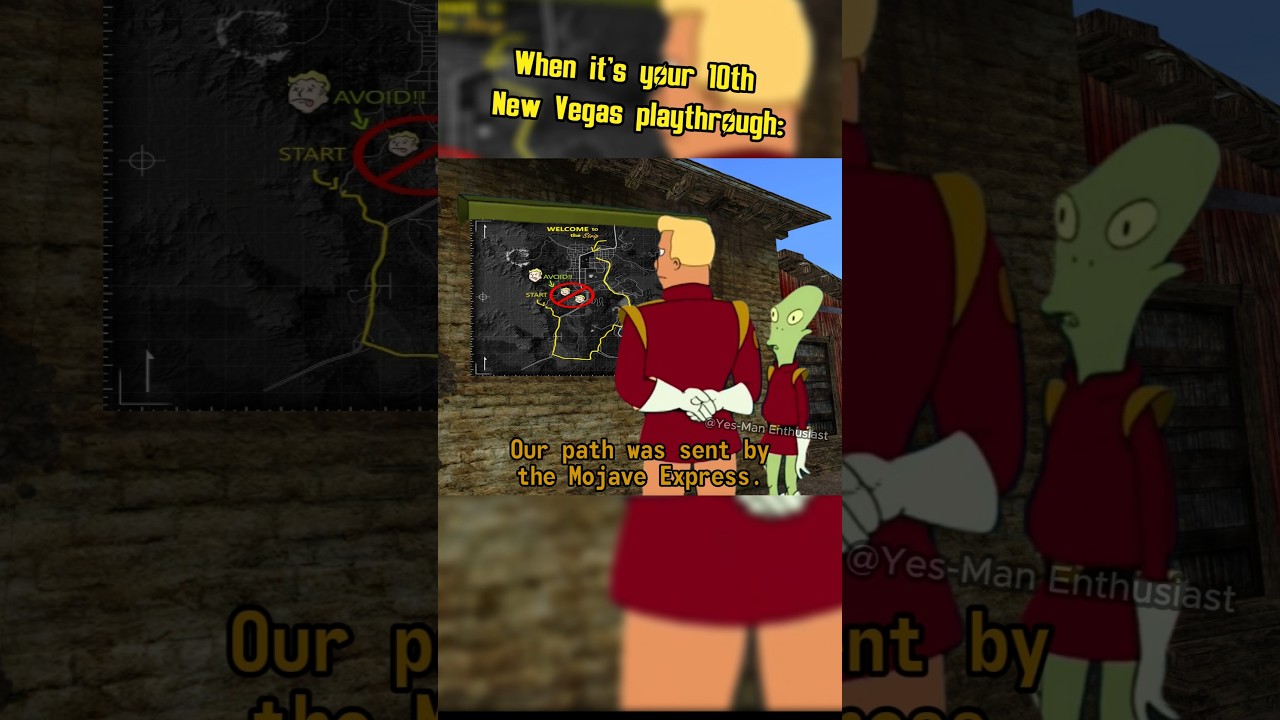 When it's your 10th Fallout New Vegas playthrough: #fallout #memes #shorts