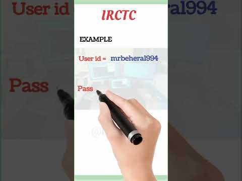 IRCTC User Id & password kaise banaye Hindi #How to create IRCTC user is & password