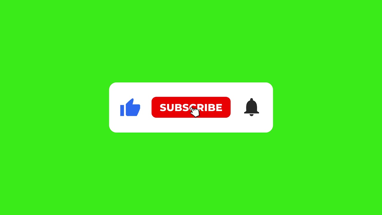 Green Screen Subscribe Button | No Copyright 🎥