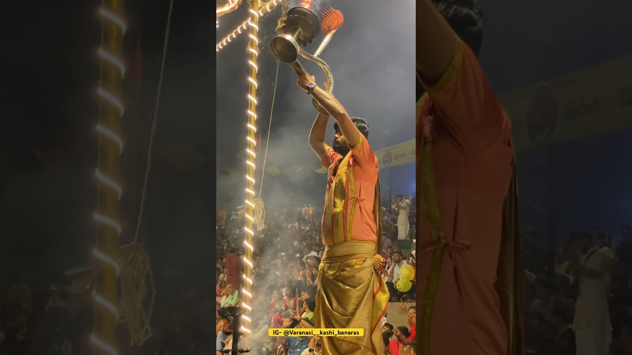 Ganga Aarti at Varanasi's Kashi Vishwanath 🕉️