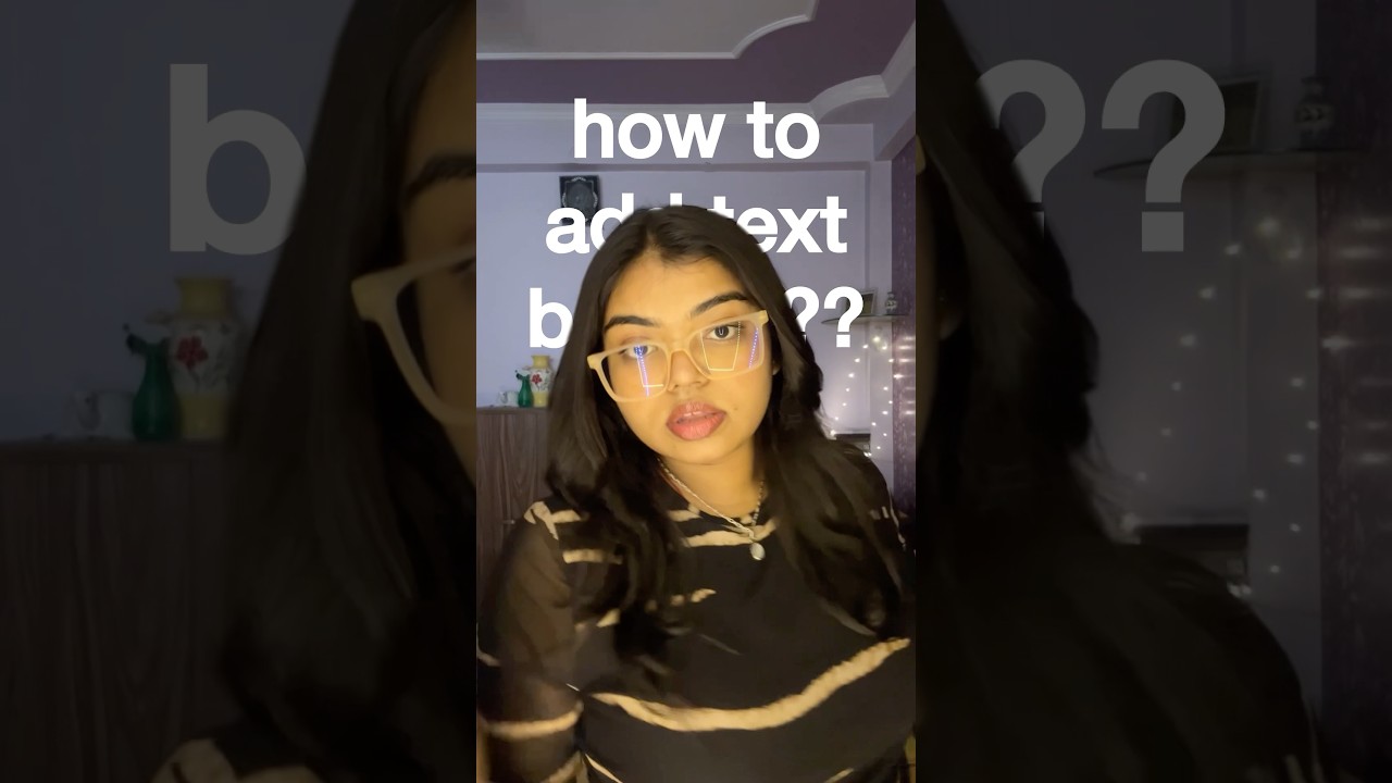 Add Text Behind Person in InShot πΉ