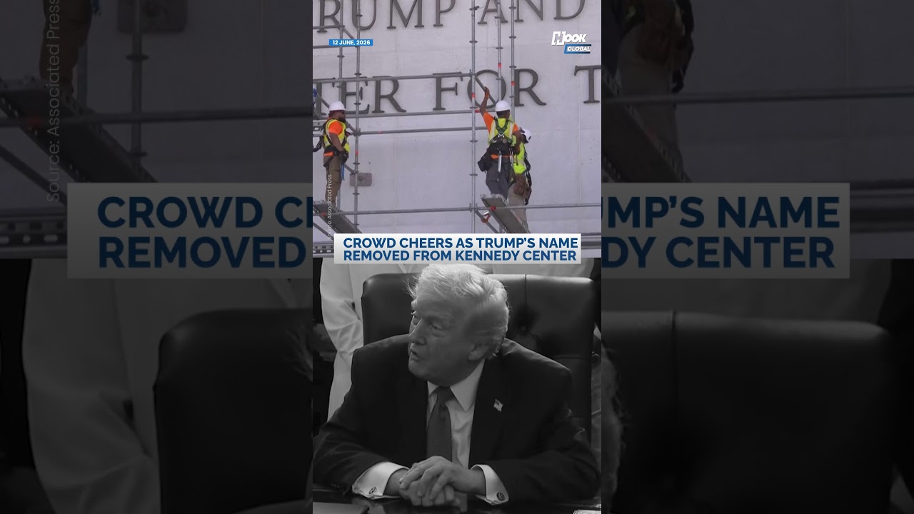 Crowd Erupts as Trump’s Name Is Removed from Kennedy Center
