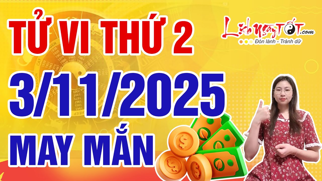 Tử Vi Ngày 3/11/2025: Con Giáp May Mắn Thăng Tiến, Tiền Tài Vượng Phát 💰