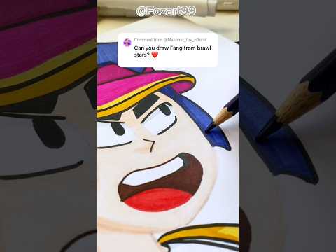 Drawing Fang From Brawl Stars⭐️ #fang #brawlstars #fanart #shorts #brawlstarsgame