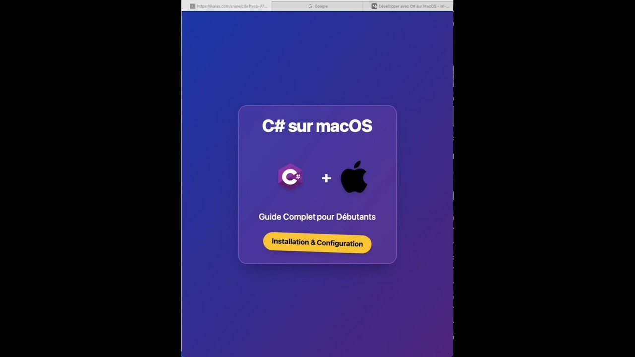 Guide Facile pour Débuter avec C# sur Mac en 3 Étapes 🚀