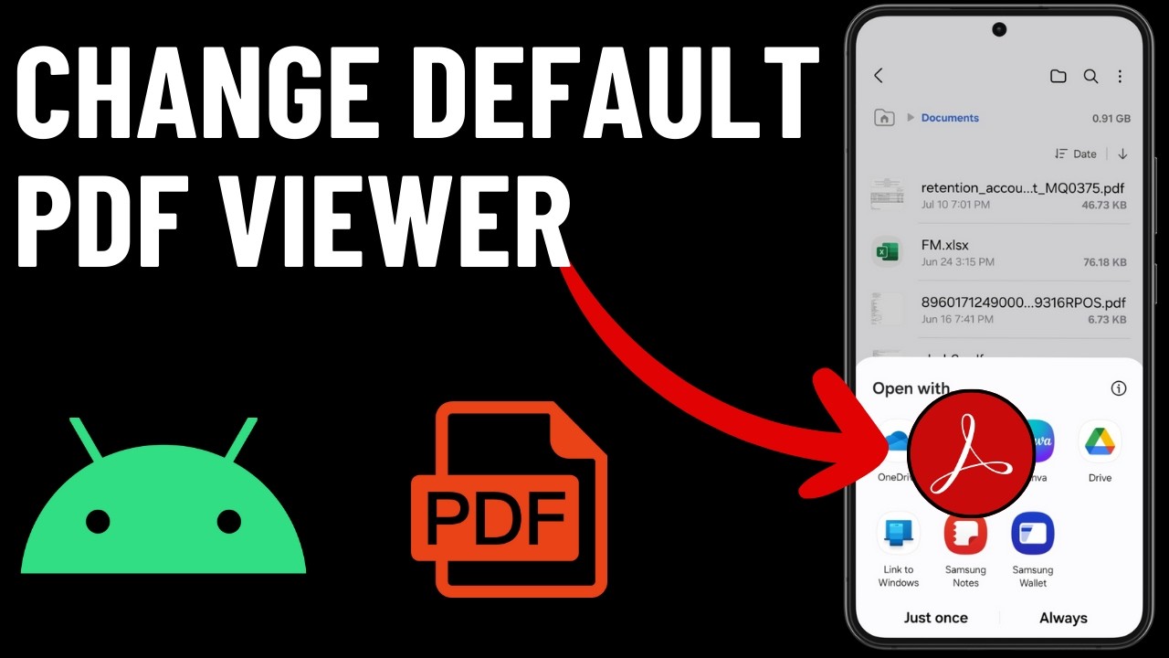 Easily Change Your Default PDF Viewer on Any Android or Samsung Phone 📱