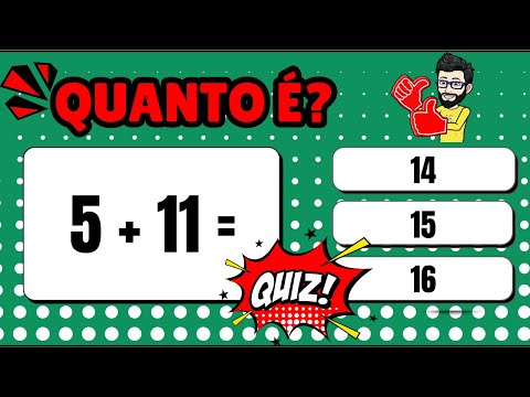 ➥ Quiz de Matemática 5º Ano Com Operações de Adição e Subtração [QUIZ VIRTUAL]