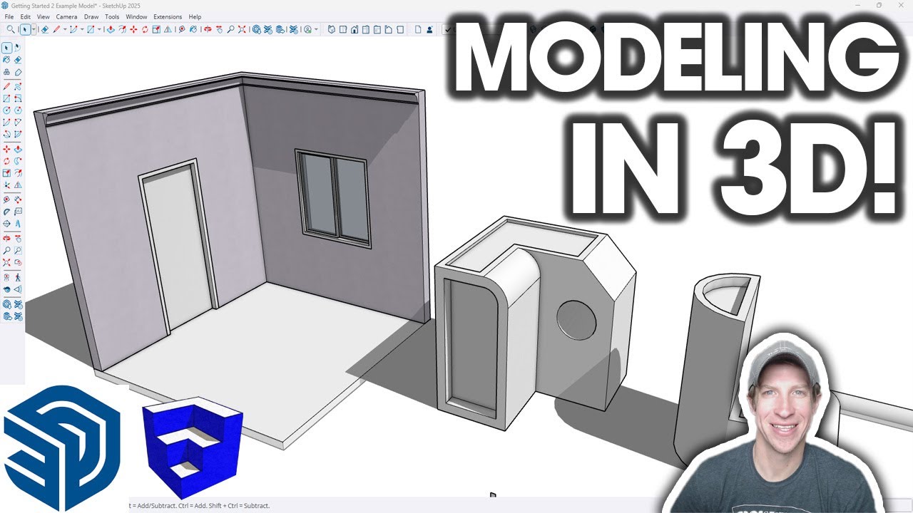 SketchUp 2025 Part 2: 3D Modeling Basics 🏗️