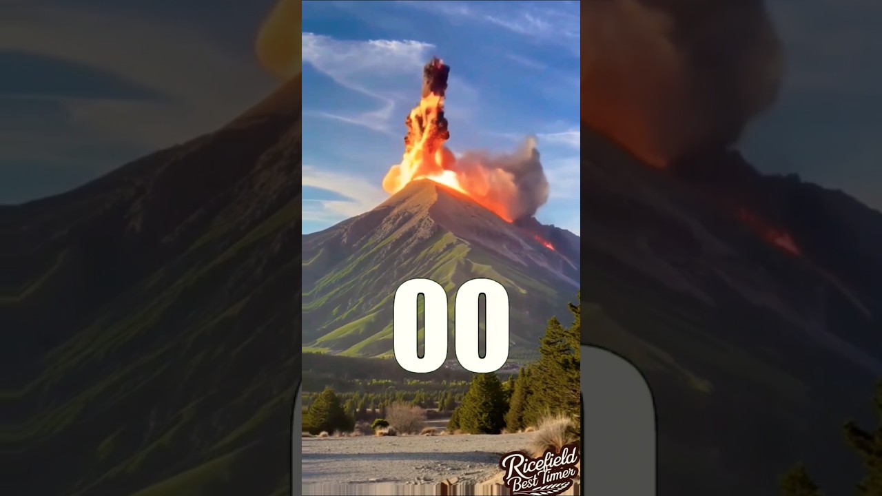 10 Second Volcanic Eruption Timer #timer #bomb