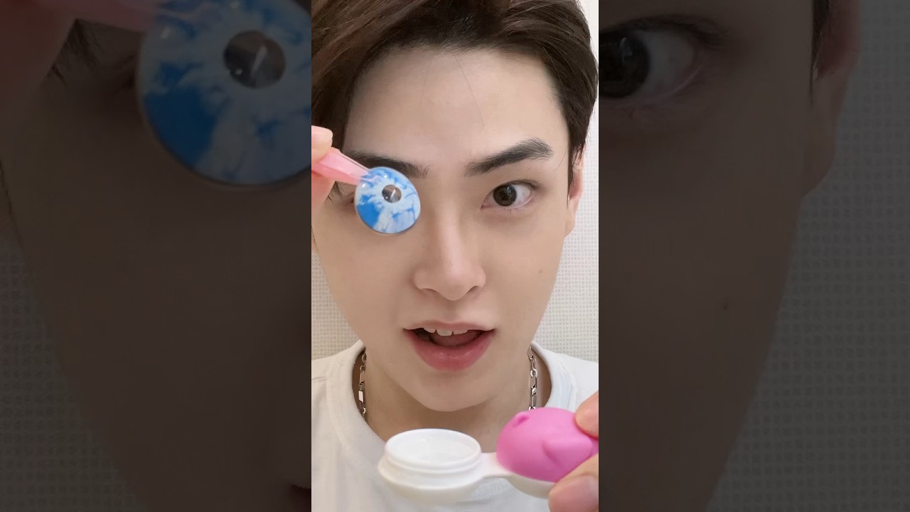 Giant Blue Contact Lenses for Giants 👓
