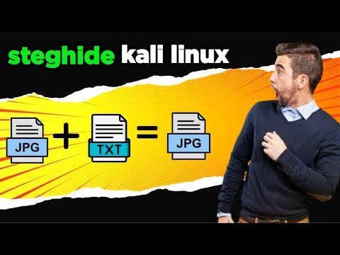 Steganography hide text in image or audio #steghide #kalilinux