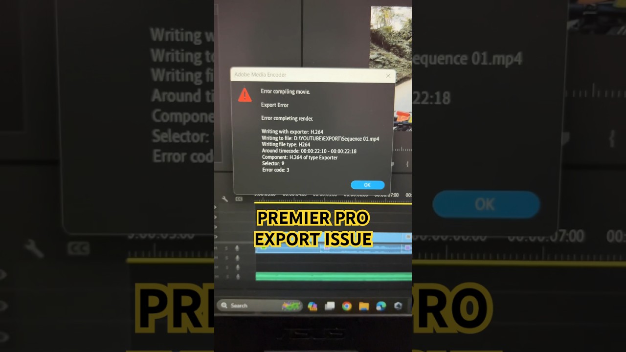 Fix Premiere Pro Export Error 🚫