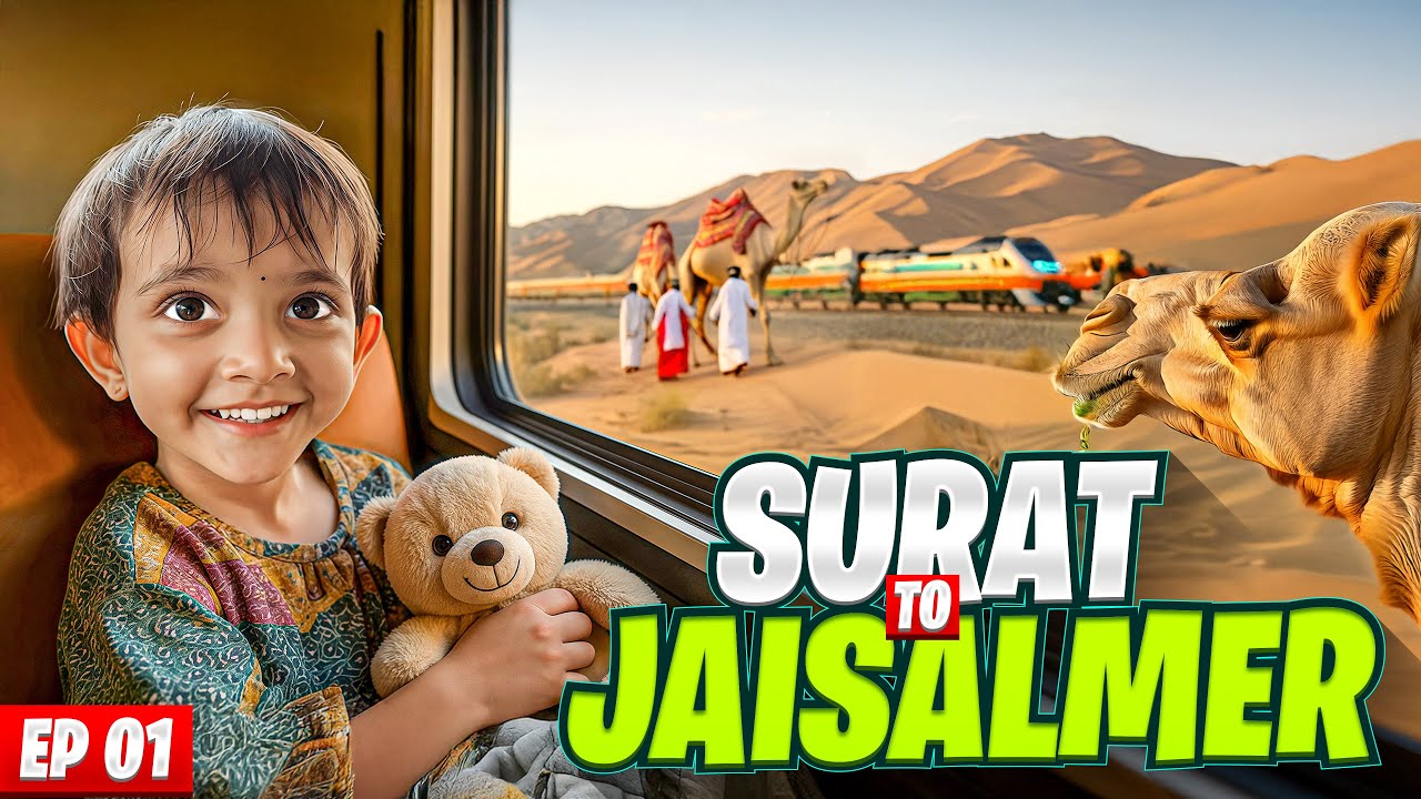 Epic Train Journey from Surat to Jaisalmer | Dhanvi Travel Vlog Episode 01 🚆