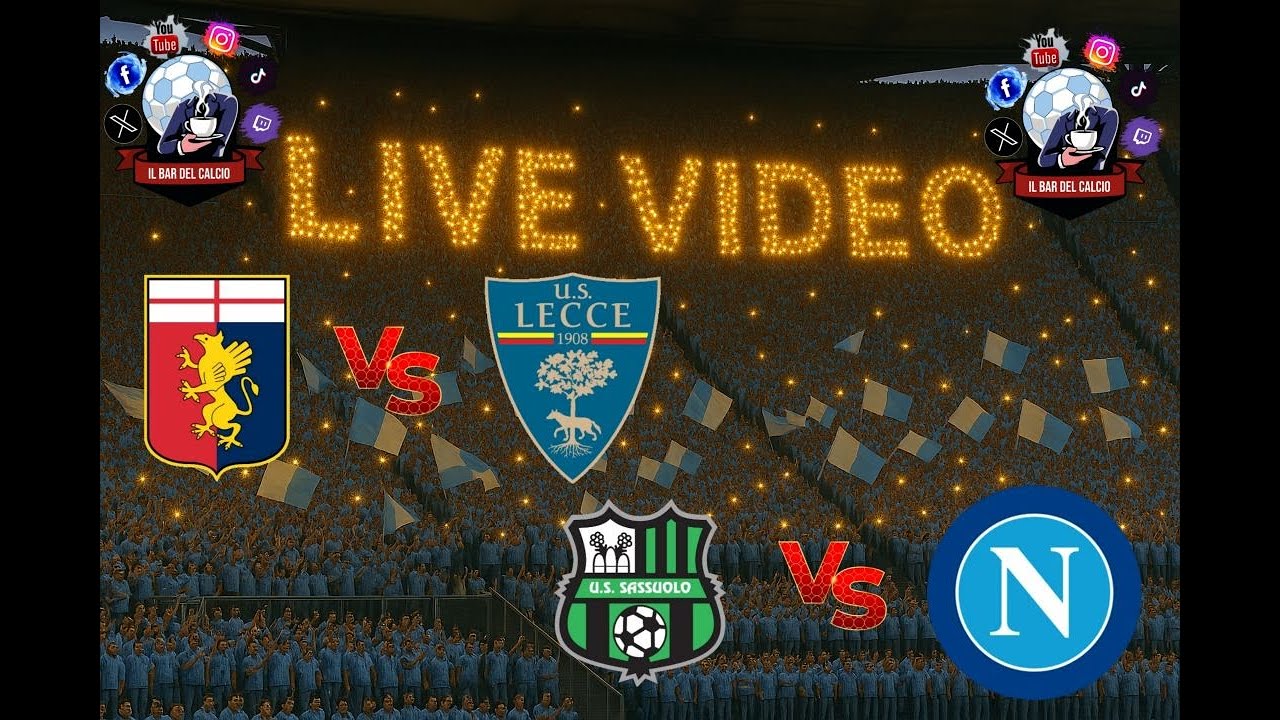Live Serie A: Genoa vs Lecce & Sassuolo vs Napoli – Watch the Exciting Matches Now ⚽