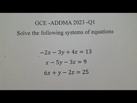 Solve systems of equations using Crammer's rule