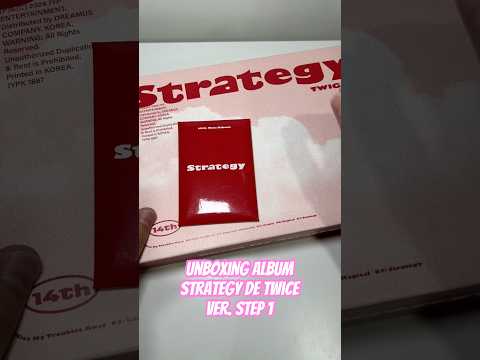 Unboxing album ‘Strategy’ ver. Step 1 de #twice #kpop