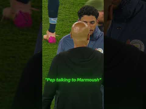 Pep Guardiola reactions to Omar Marmoush's goal 🤯🔥#premierleague #manchestercity #football
