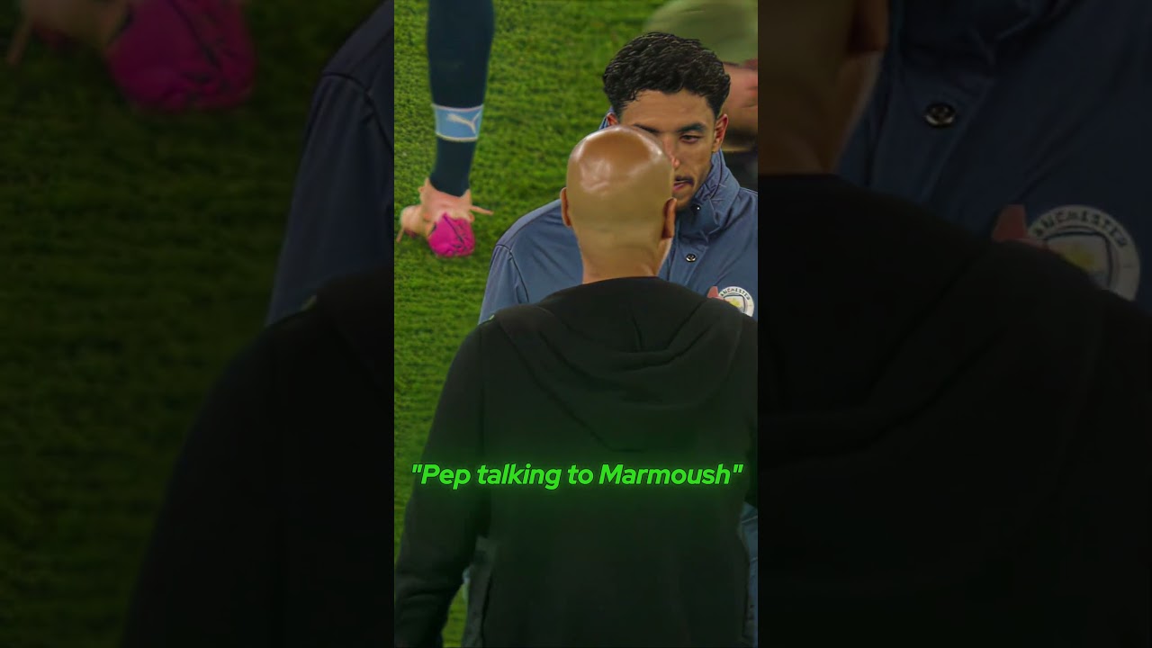 Pep Guardiola's Surprised Reaction to Omar Marmoush's Stunning Goal ⚽