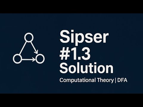 Solution to Sipser Exercise 1.3 | Theory of Computation