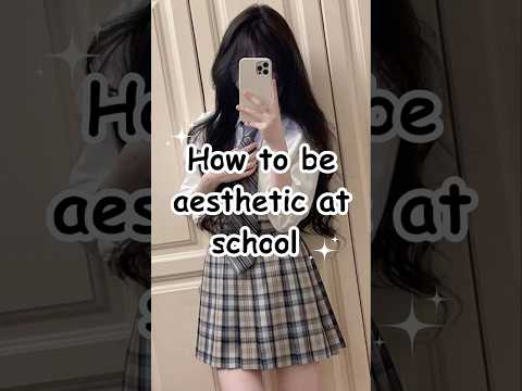 How to be aesthetic at school 🤍