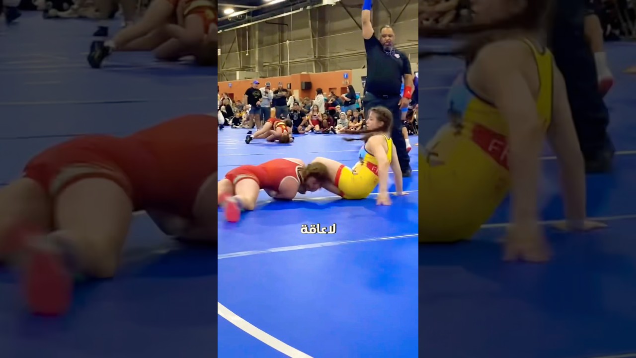 تقنية محظورة في مباراة المصارعة 🤼‍♂️